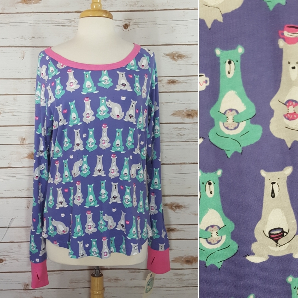 Nite Nite Munki Munki | Coffee Bears Pajama Top